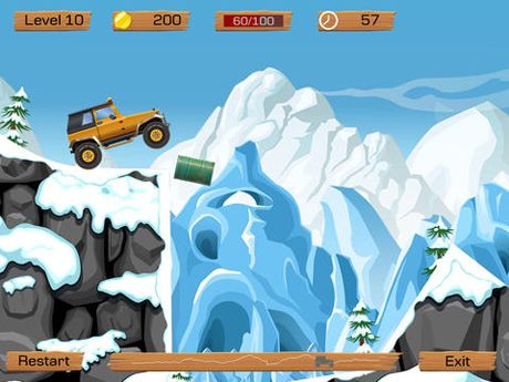 Gameplay screenshots of the Snow off road for iPad, iPhone or iPod.