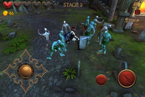 Zombie goddess: Fantasy apocalypse game. Attack Fight Slash Evil Slayer