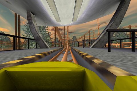 Gameplay screenshots of the Air coaster for iPad, iPhone or iPod.