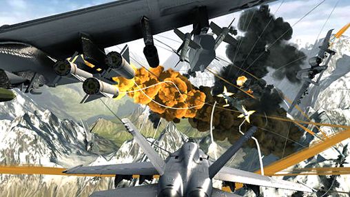 Gameplay screenshots of the Aircraft combat for iPad, iPhone or iPod.