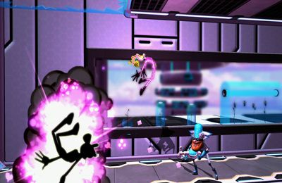 Gameplay screenshots of the Ms. Splosion Man for iPad, iPhone or iPod.