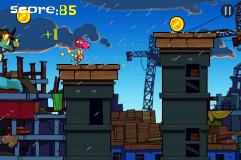 Gameplay screenshots of the Zombie: Parkour runner for iPad, iPhone or iPod.
