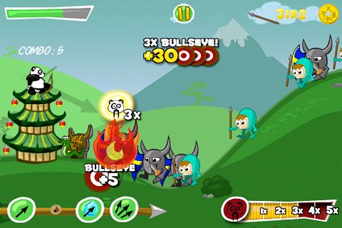 Gameplay screenshots of the Panda mania for iPad, iPhone or iPod.