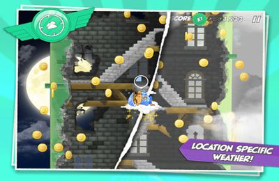 Gameplay screenshots of the Sky Hero for iPad, iPhone or iPod.