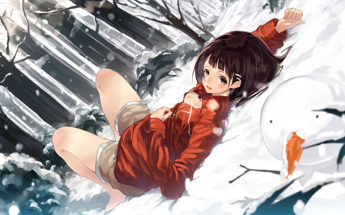 Anime, Girls, Winter