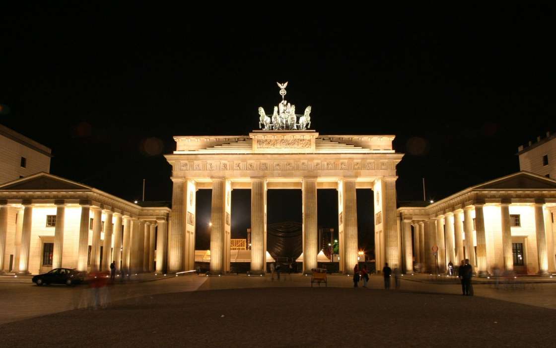 Cities, Night, Architecture, Berlin