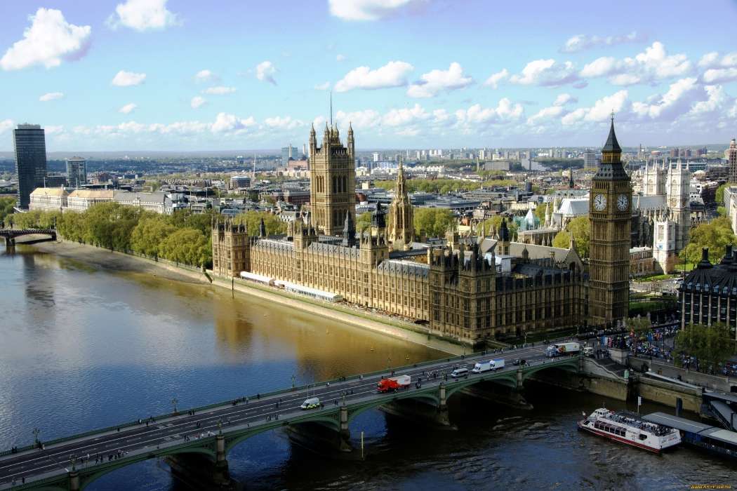 Architecture, Big Ben, Cities, London, Landscape, Rivers