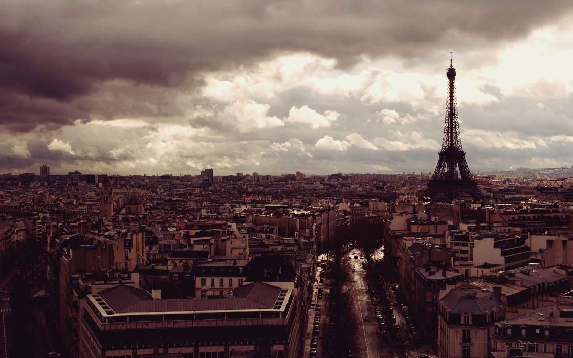 Architecture, Eiffel Tower, Cities, Nature
