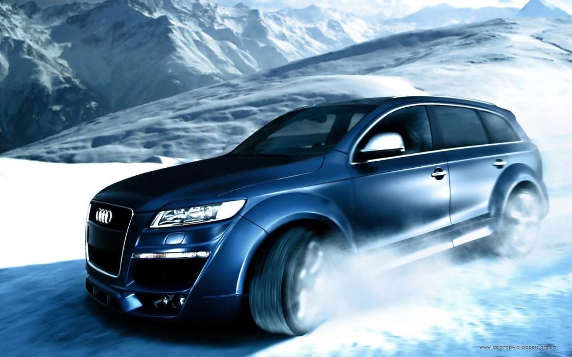 Audi, Auto, Mountains, Transport