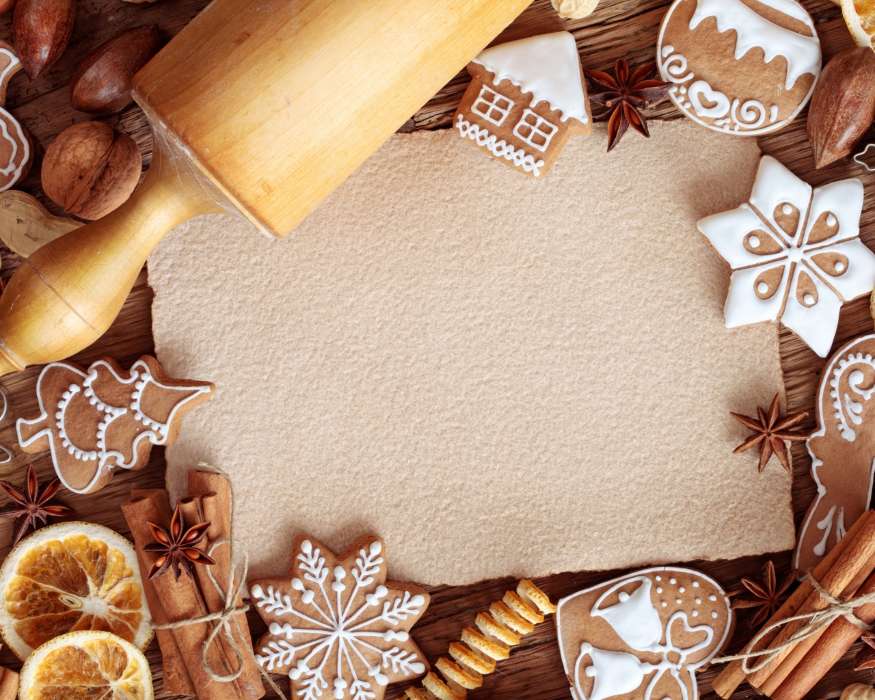 Dessert, Food, New Year, Cookies, Holidays, Christmas, Xmas