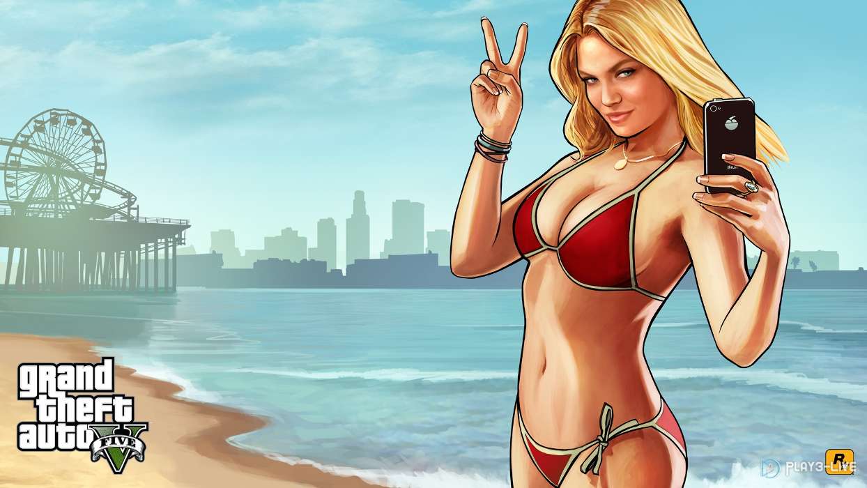 Girls, Grand Theft Auto (GTA), Games, People, Sea, Beach, Pictures