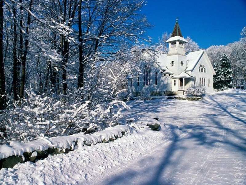 Houses,Landscape,Snow,Winter
