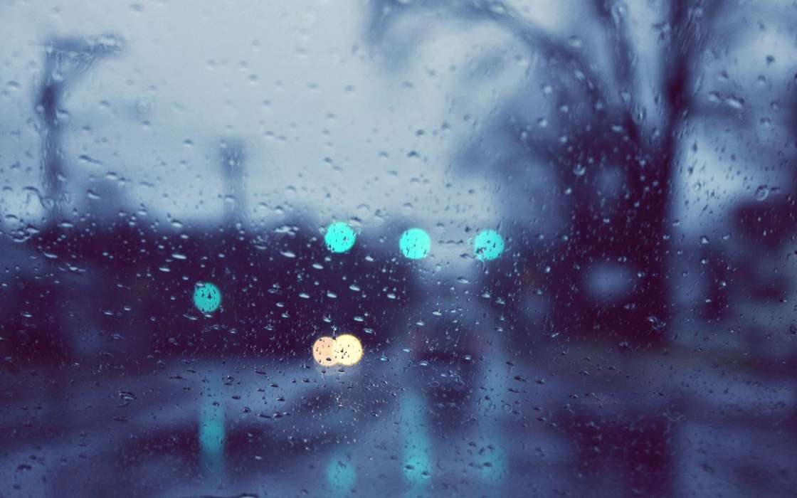 Rain, Background, Drops