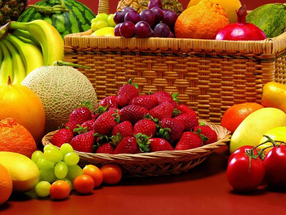 Food, Fruits, Berries, Strawberry