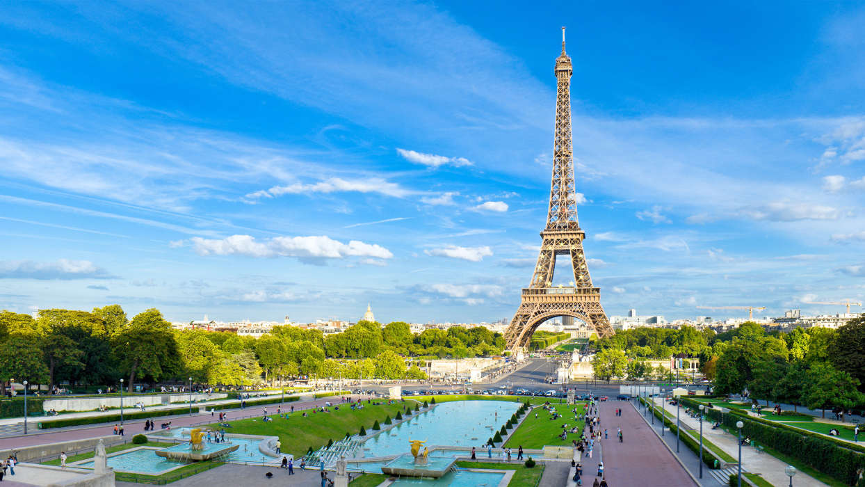 Eiffel Tower, Cities, Sky, Clouds, Landscape