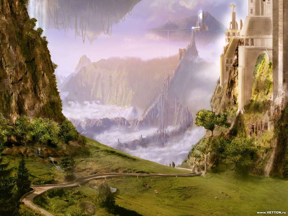 Landscape, Fantasy, Castles