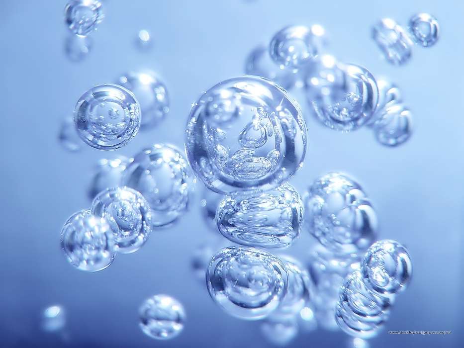 Water, Backgrounds, Bubbles, Drops