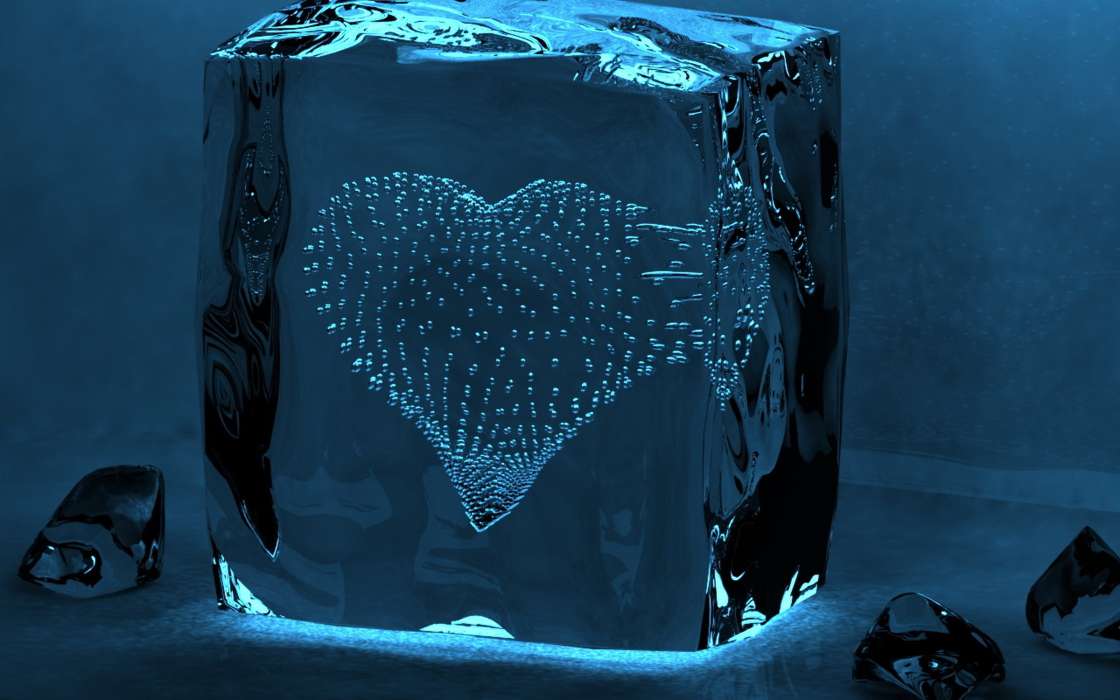 Background,ice,Hearts