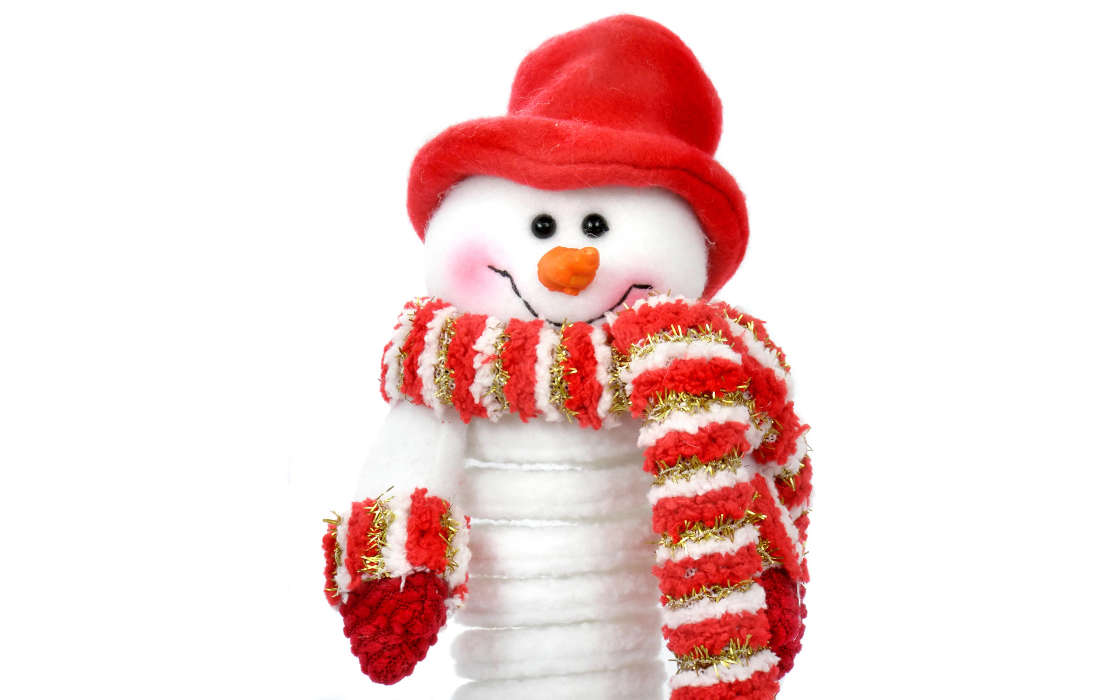 Background, Snowman, New Year, Holidays, Winter