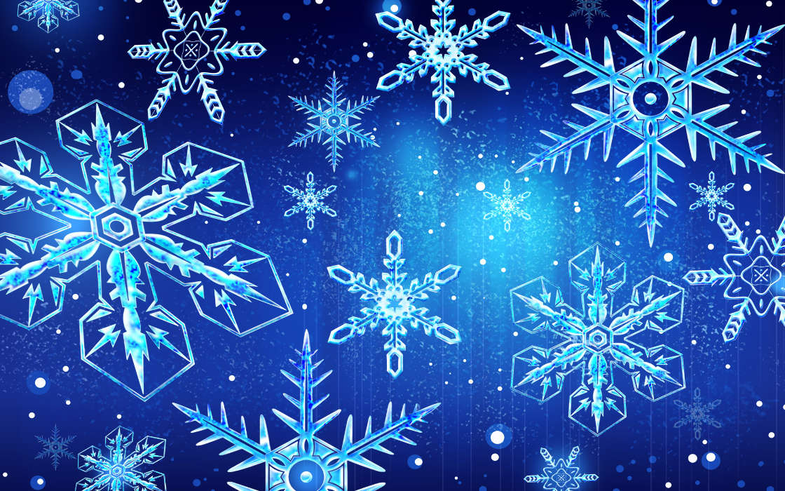 Winter, Backgrounds, Snowflakes