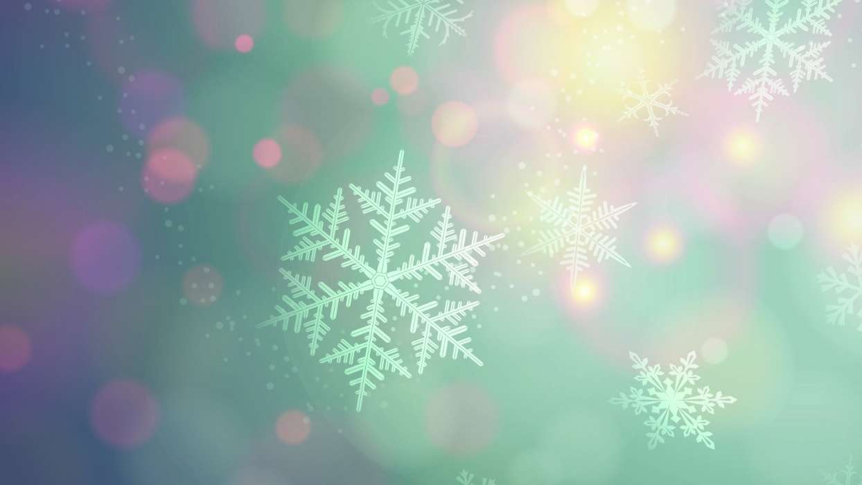 Background, Snowflakes, Winter
