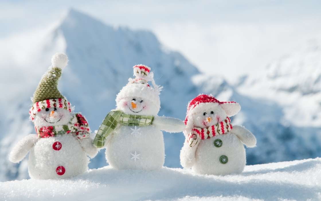 Toys, Snowman, Objects, Snow, Winter