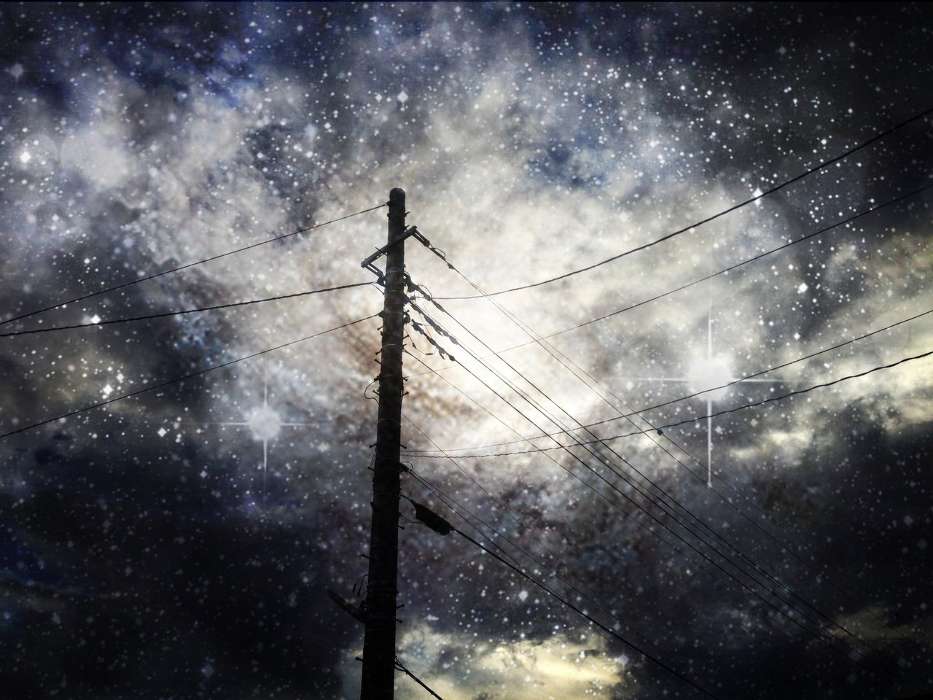 Universe, Sky, Landscape, Stars