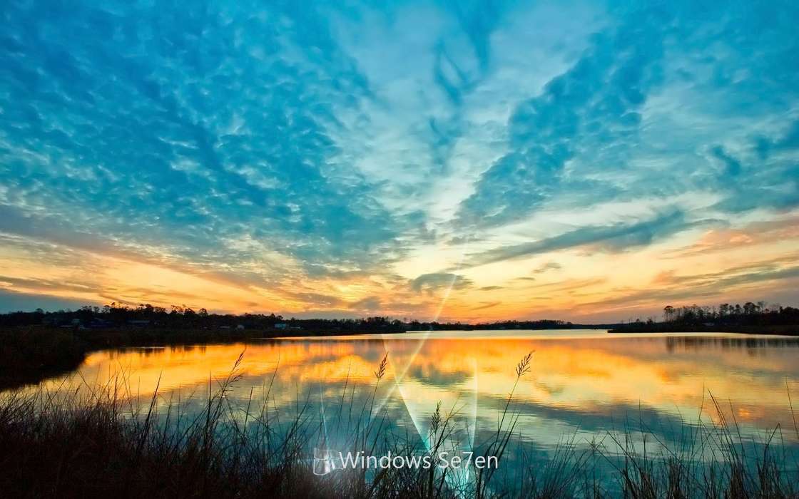 Landscape, Water, Sunset, Sky, Windows