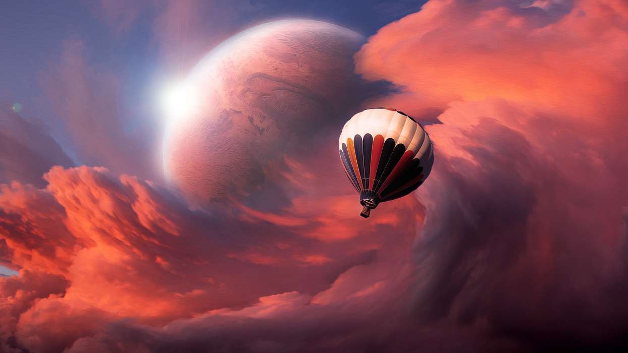 Sky, Transport, Balloons