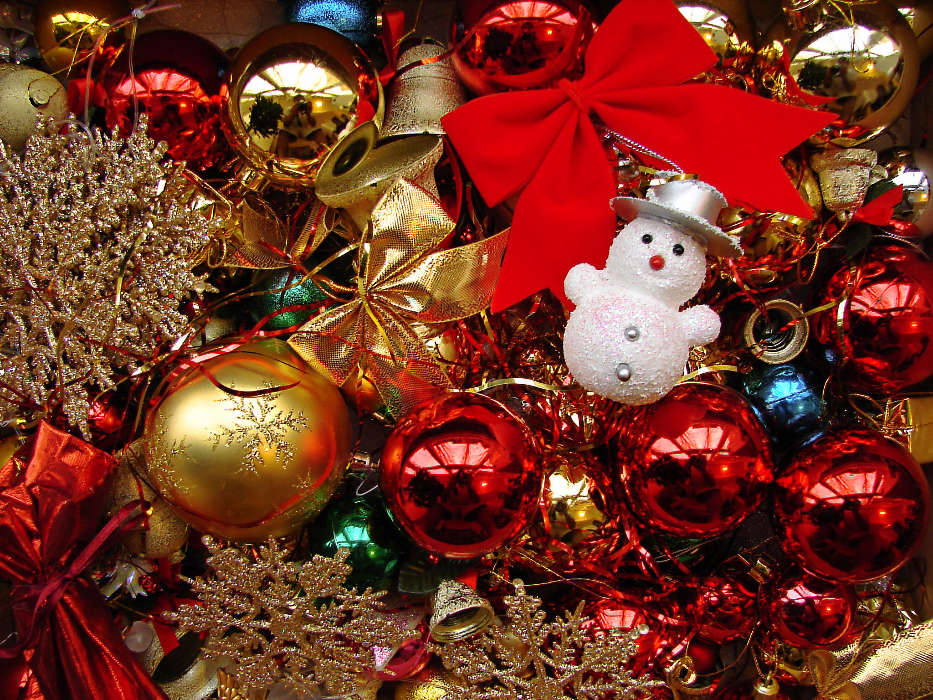 Snowman, New Year, Objects, Holidays, Christmas, Xmas, Decorations