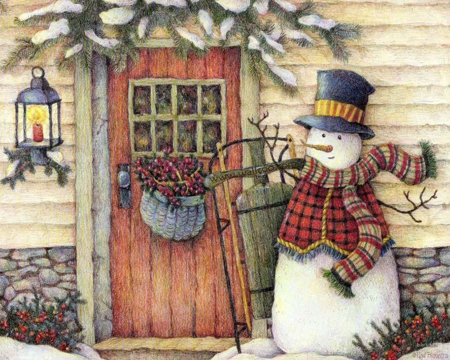 Snowman, New Year, Pictures, Christmas, Xmas