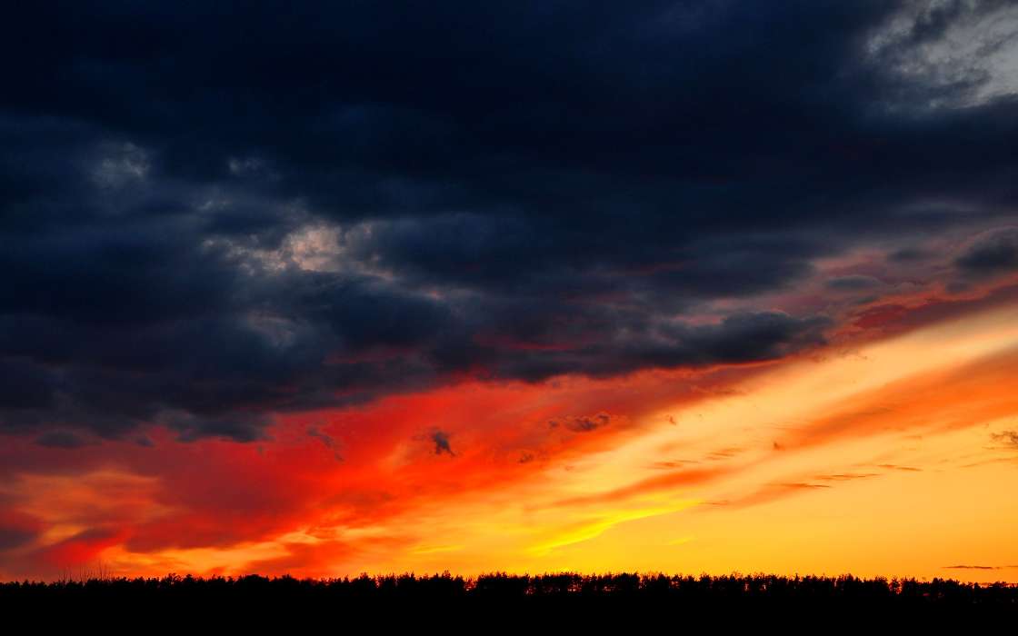 Clouds,Landscape,Sunset