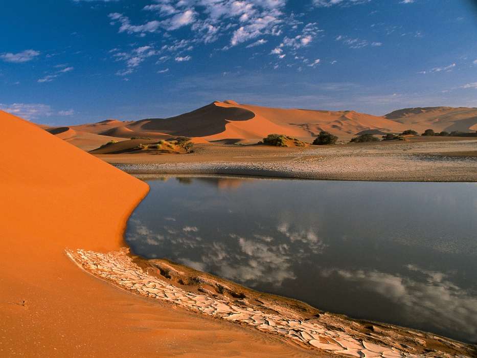 Landscape, Rivers, Sand, Desert