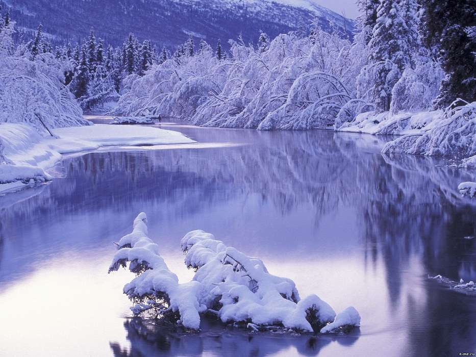 Landscape, Winter, Rivers