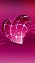 New 1024x600 mobile wallpapers Abstraction, Hearts, Love, Valentine&#039;s day free download.