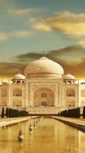 New mobile wallpapers - free download. Landscape, Architecture, Taj Mahal picture and image for mobile phones.