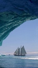 New mobile wallpapers - free download. Icebergs,Yachts,Landscape picture and image for mobile phones.