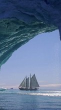 New mobile wallpapers - free download. Icebergs,Yachts,Landscape picture and image for mobile phones.