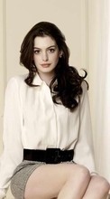 New mobile wallpapers - free download. Actors, Anne Hathaway, Girls, People picture and image for mobile phones.