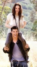 New mobile wallpapers - free download. Actors, Girls, Taylor Lautner, Kristen Stewart, People, Men, Twilight picture and image for mobile phones.