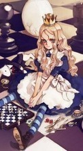 New 360x640 mobile wallpapers Anime, Girls, Alice in Wonderland free download.