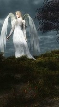 New mobile wallpapers - free download. Humans, Girls, Art, Angels picture and image for mobile phones.