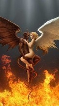 New mobile wallpapers - free download. Angels, Demons, Fantasy picture and image for mobile phones.