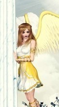 New mobile wallpapers - free download. Angels,Girls,Fantasy picture and image for mobile phones.
