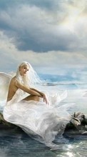 New mobile wallpapers - free download. Girls, Fantasy, Angels picture and image for mobile phones.