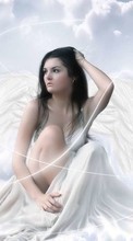 New 128x160 mobile wallpapers Girls, Fantasy, Angels free download.