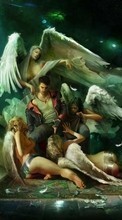 New mobile wallpapers - free download. Angels, Girls, People, Men, Pictures picture and image for mobile phones.