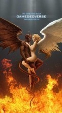 New mobile wallpapers - free download. Games, Fantasy, Fire, Angels picture and image for mobile phones.