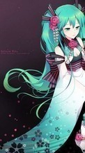 New mobile wallpapers - free download. Anime, Girls, Miku Hatsune, Vocaloids picture and image for mobile phones.