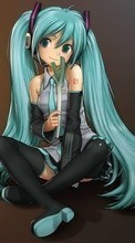 New mobile wallpapers - free download. Anime, Girls, Miku Hatsune, Vocaloids picture and image for mobile phones.